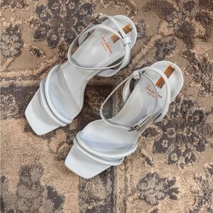 Sam Edelman Kia Block Heel Sandal - Baby Blue -  Strappy Heels